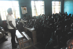 The Support A Girl project in action on the Sheywe Primary School in Kenya